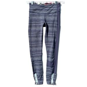 Lululemon blue striped leggings 2 pants